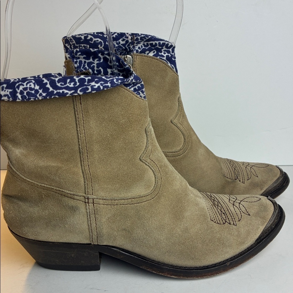 Golden Goose Young Leather Western Bandana Boots Women’s EU 36 US 6 Cowboy Rodeo